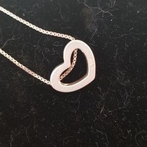 Sterling Silver 925 Heart Necklace